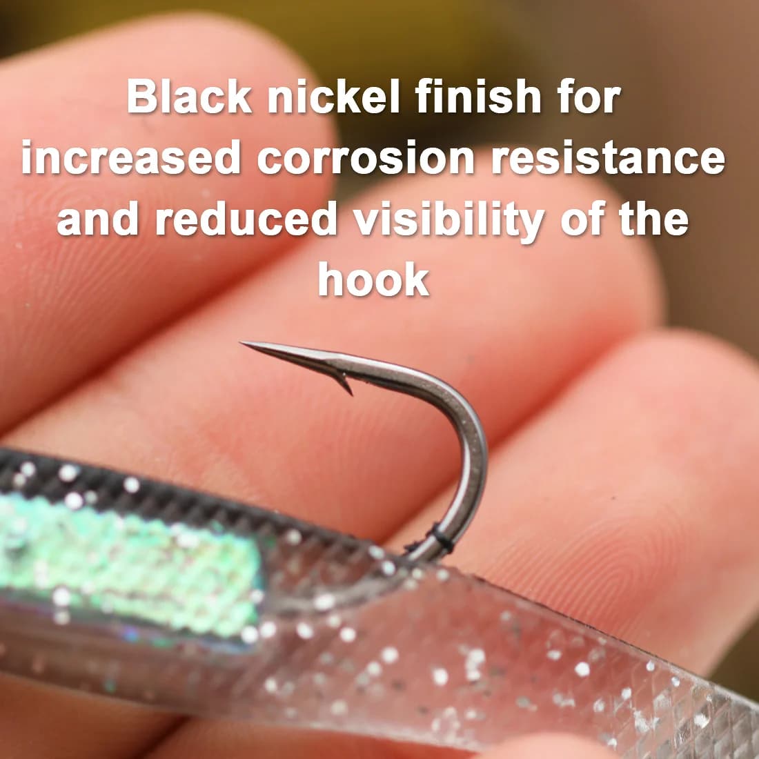 Soft Swimbait Lures med jigghode, 5-pakning