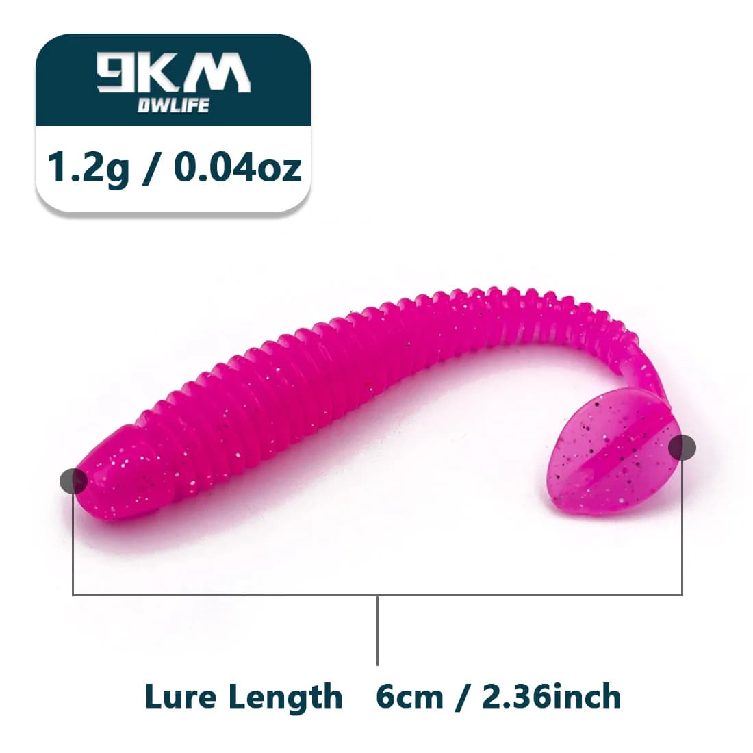 15 Stk T-Hale Grub Myk Plast Swimbaits