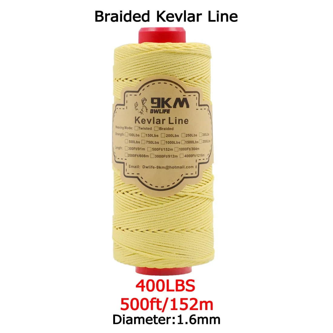 Høystyrke flettet Kevlar assistanselinje