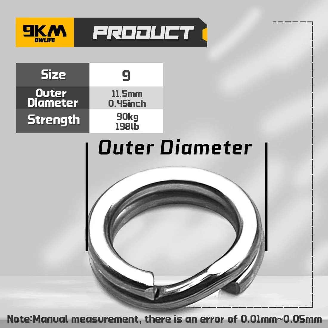 304 Rustfritt Stål Split Rings, 50 stk