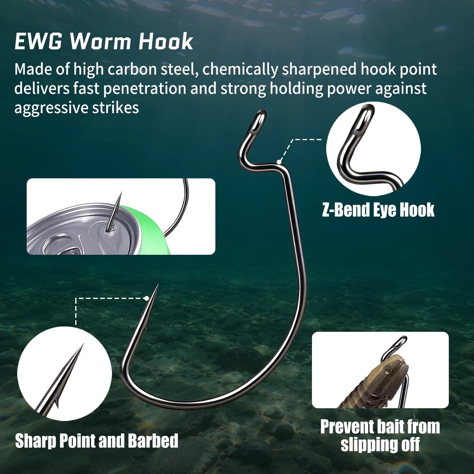 100 stk Ekstra bredt gap EWG offset krok for mask