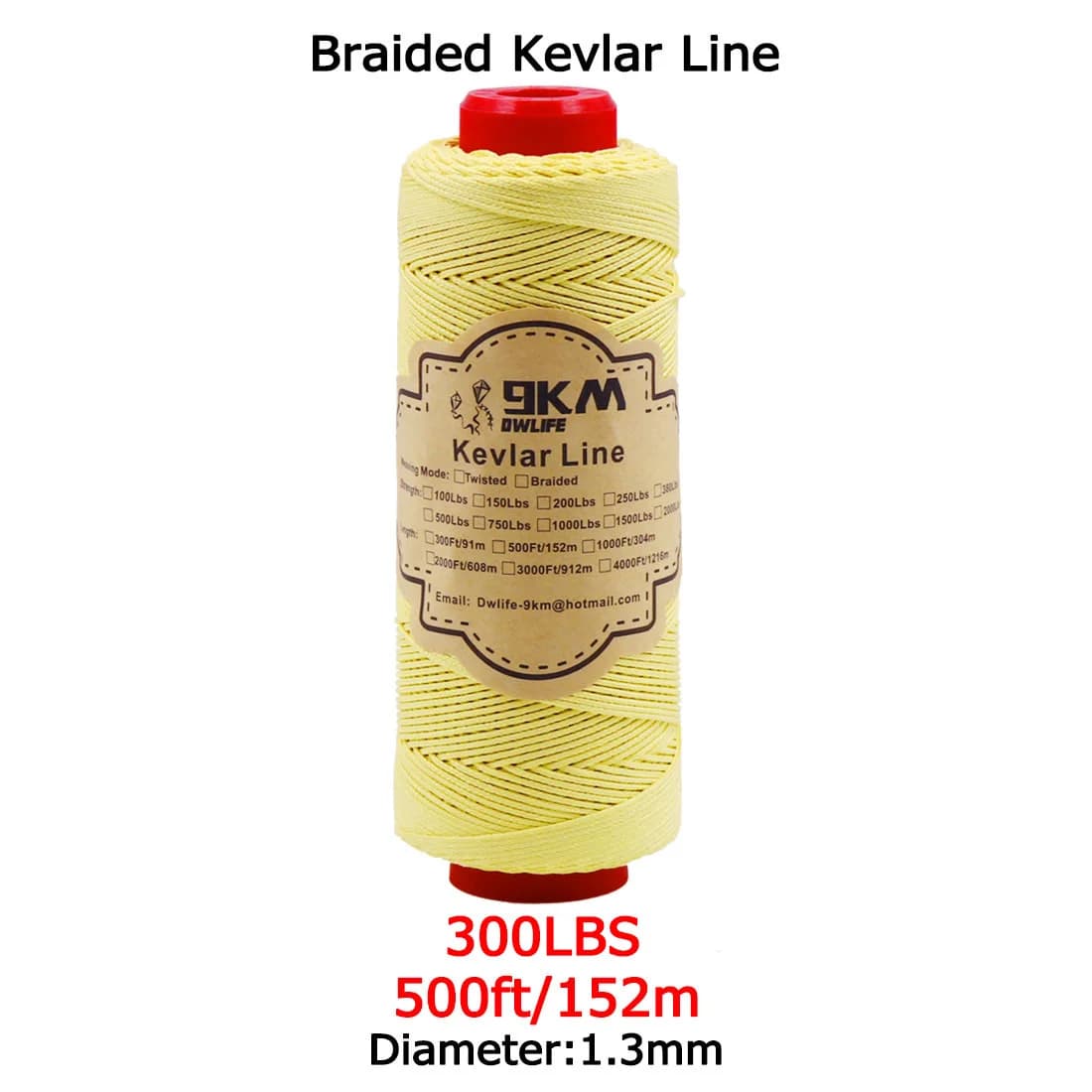 Høystyrke flettet Kevlar assistanselinje