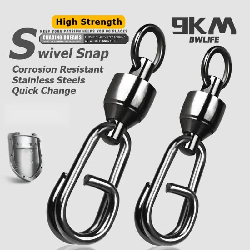 Kulelager-virvler med Power Clip-snapper
