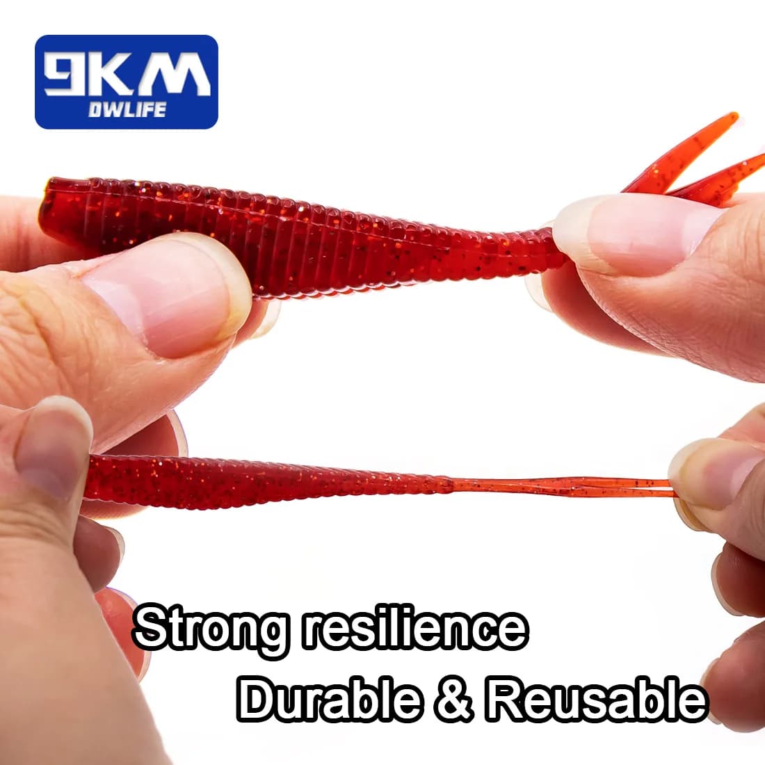 Mjuk plastgaffelhaler Swimbaits, 15 stk, 7cm