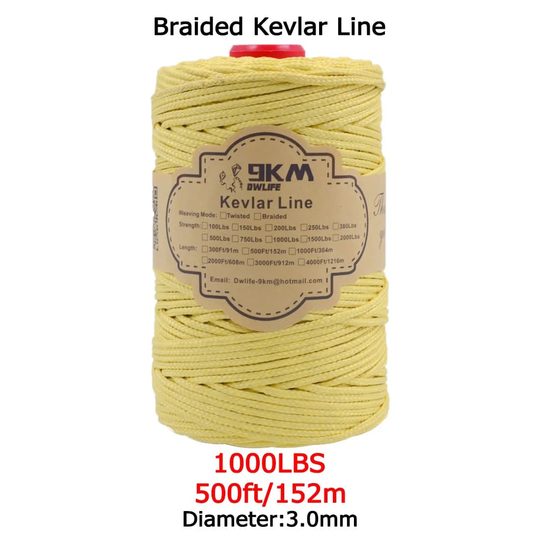 Høystyrke flettet Kevlar assistanselinje