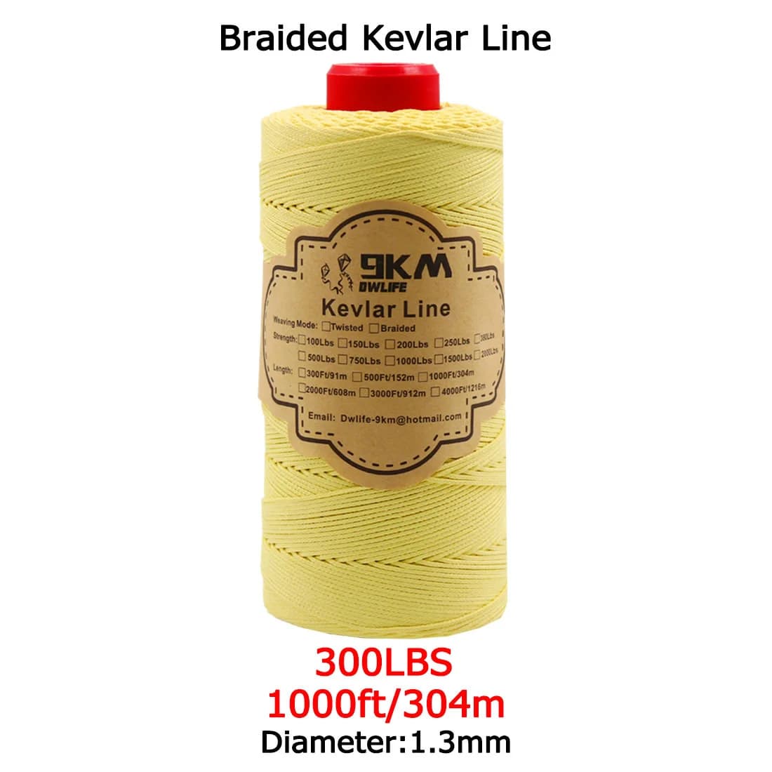 Høystyrke flettet Kevlar assistanselinje