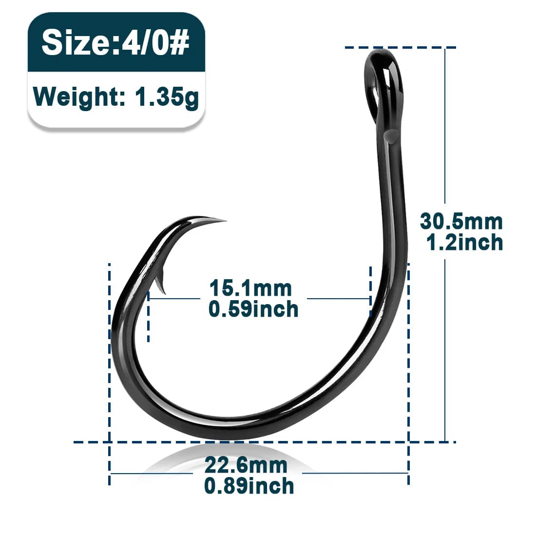 Sterke sirkelkroker (5X), 25-50 stk